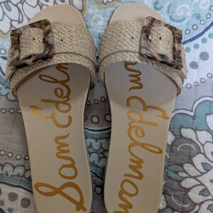 NWOT Sam Edelman Ariane Slide Sandal in Eggshell Weave 8.5